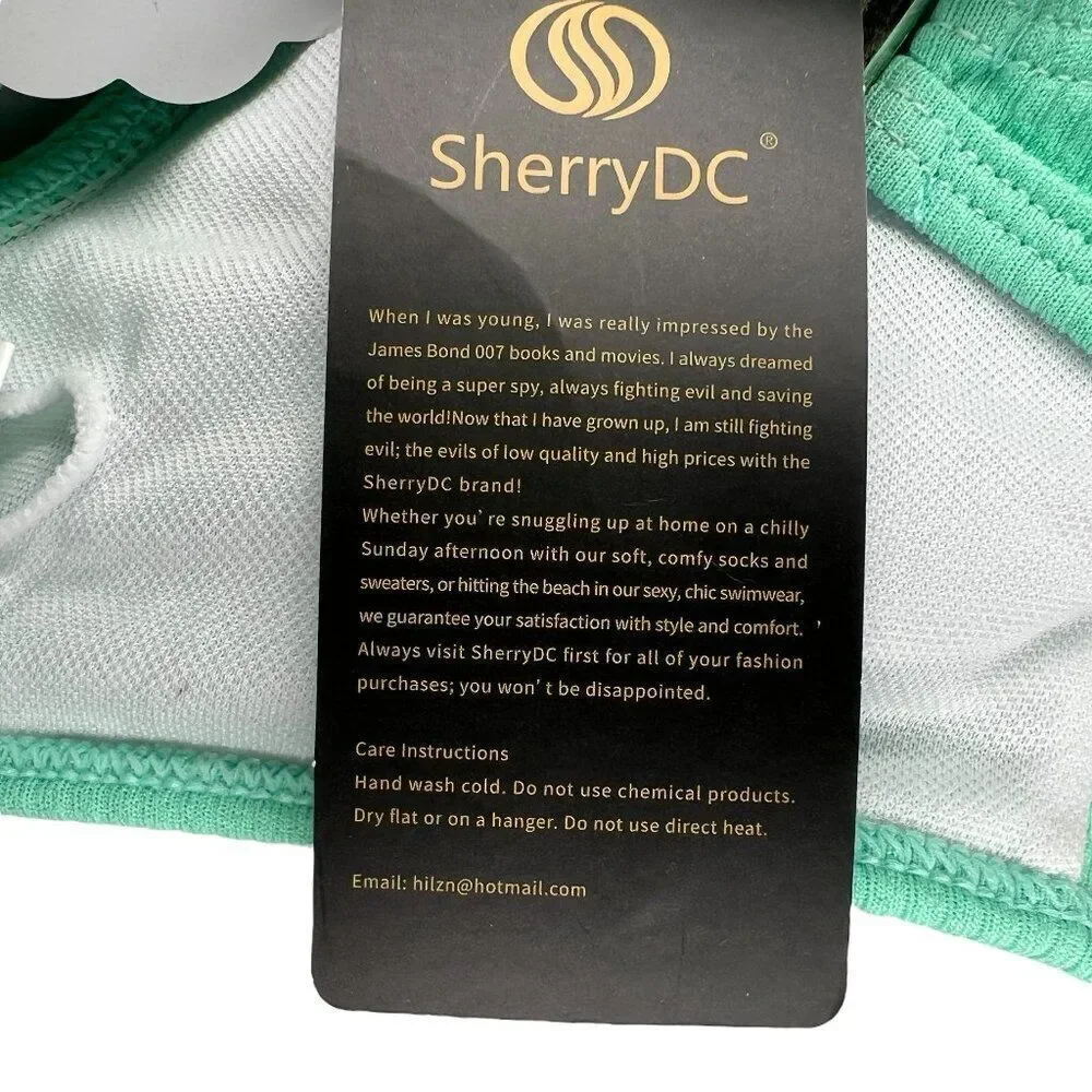 Sherry DC Women's Size Large‎ Mint Green Bikini Top